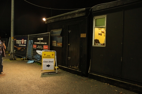 Club shed entrance